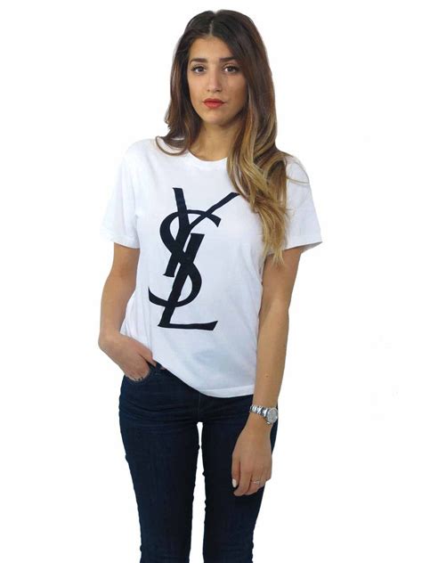 ysl white t shirt women's|ysl shirts for women.